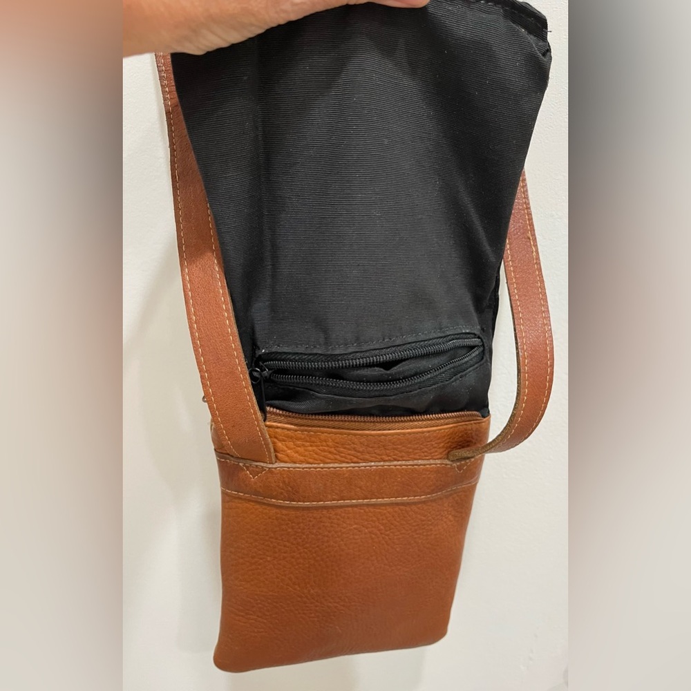 Aston Made in USA🇺🇸Leather Cognac Bag - Picture 12 of 14